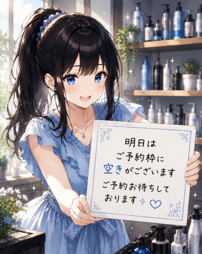 8/16(日)のご予約状況【空きございます】