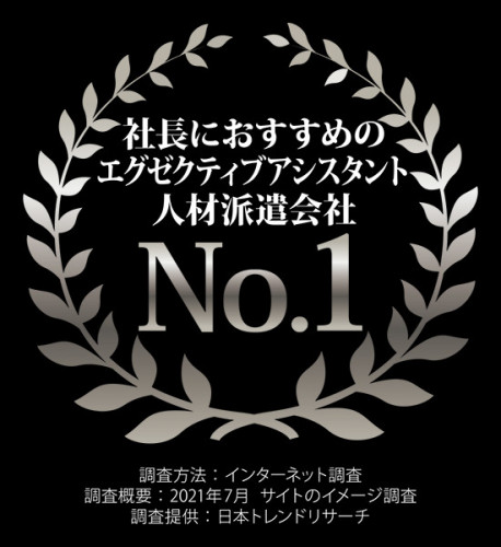 ■​​日本トレンドリサーチ実施のアンケート調査でエグゼクティブ層向け人材派遣会社No.１獲得と三冠を達成しました