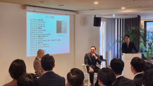 ■東証グロース上場企業の新入社員研修会で講演を行いました