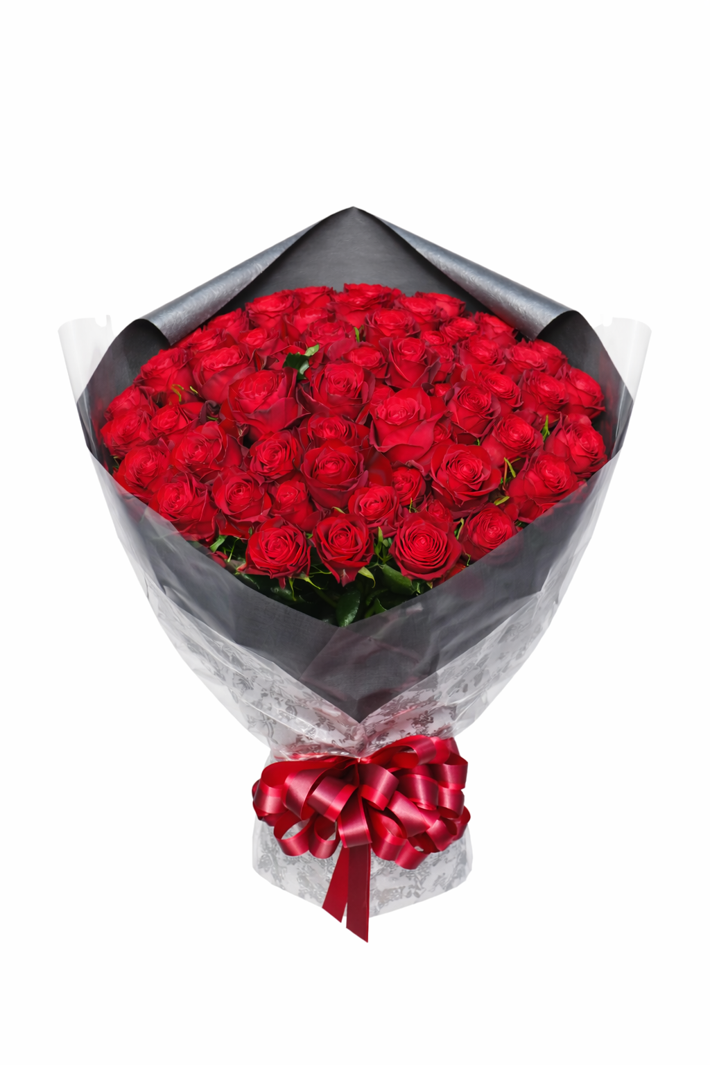 2.赤バラの花束