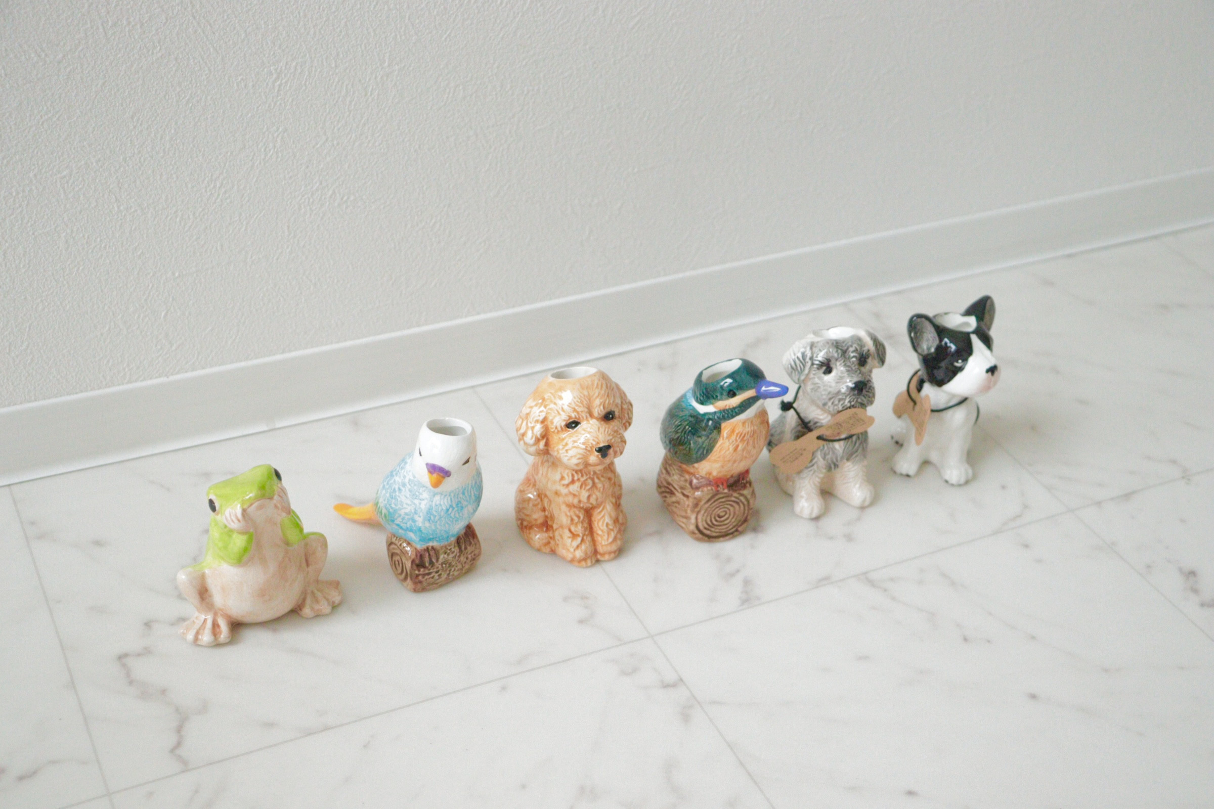 動物の一輪挿し