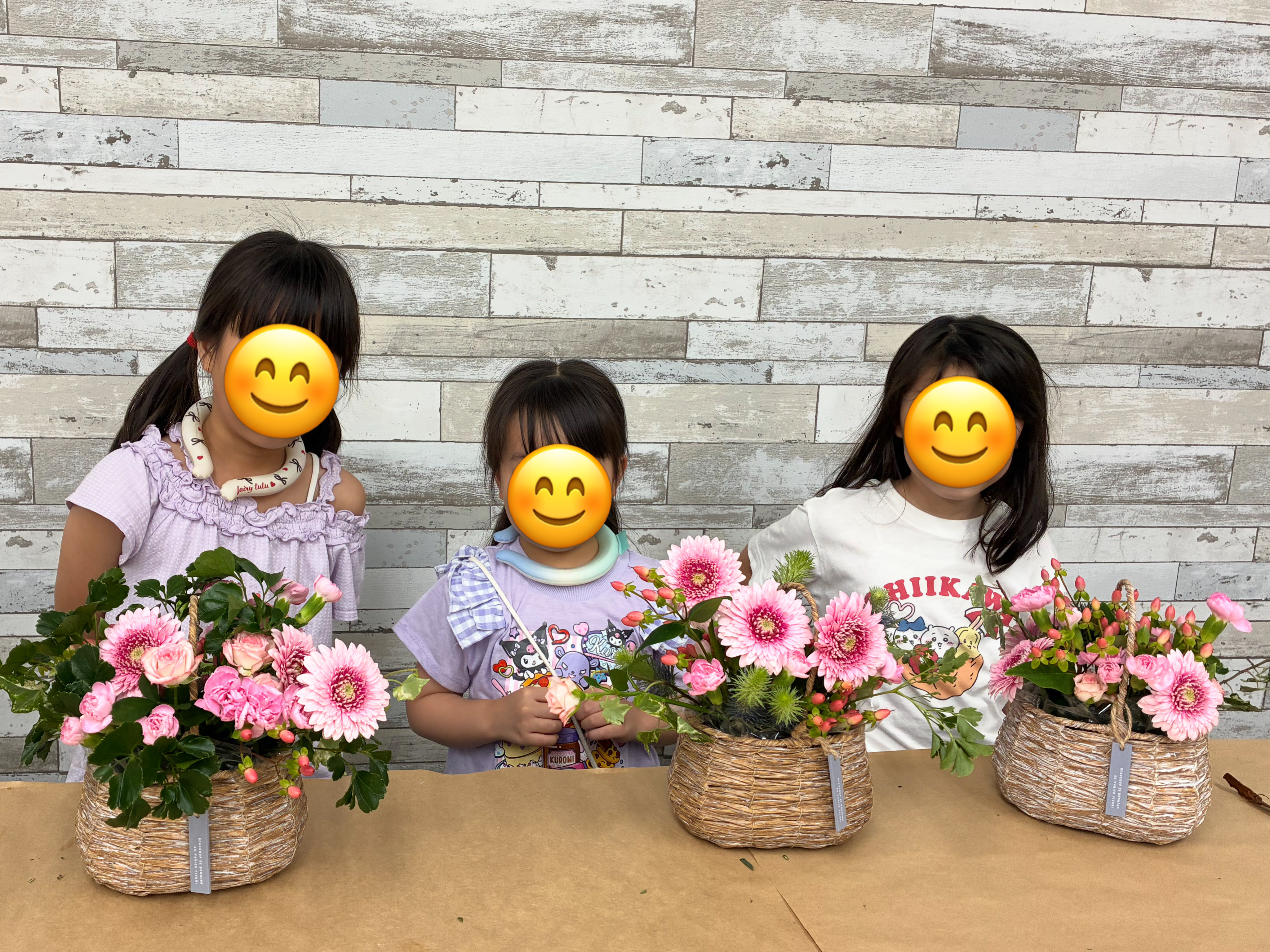 笑顔の花が咲きました！キッズフラワーアレンジメントワークショップ開催レポート