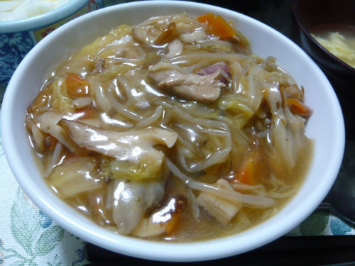 黒豚あんかけ野菜炒め丼 出前マン 梅田 堂山 太融寺の隠れたグルメ お店の味を自宅にお届け 宅配 出前 デリバリー