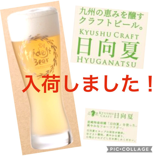 クラフトビール 【九州CRAFT 日向夏】が入荷しました！