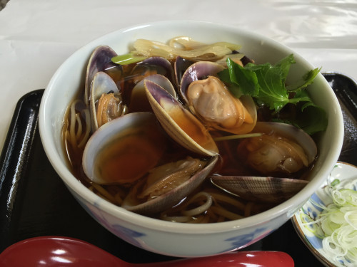 春　限定・厚岸産あさり蕎麦とあさりせいろ