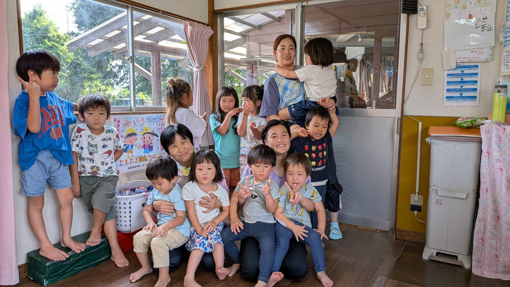 2025年9月 プールが終了しました、卒園生の横田さんご来園