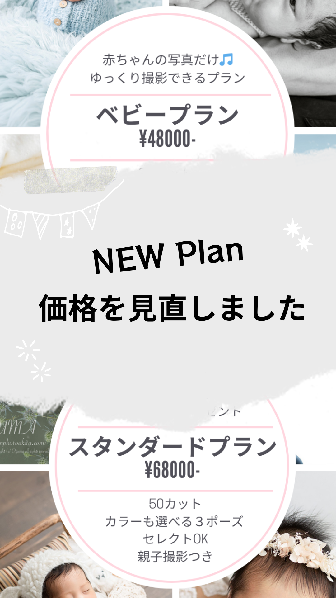 価格を見直しました！　2月からの新プラン