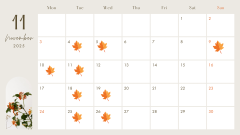 ベージュ　シンプル　2024年カレンダー　モダン　祝日入り　写真入り　月曜始まり　カレンダー - 12.png