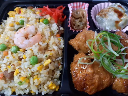 五目チャーハン＆油淋鶏風唐揚げ