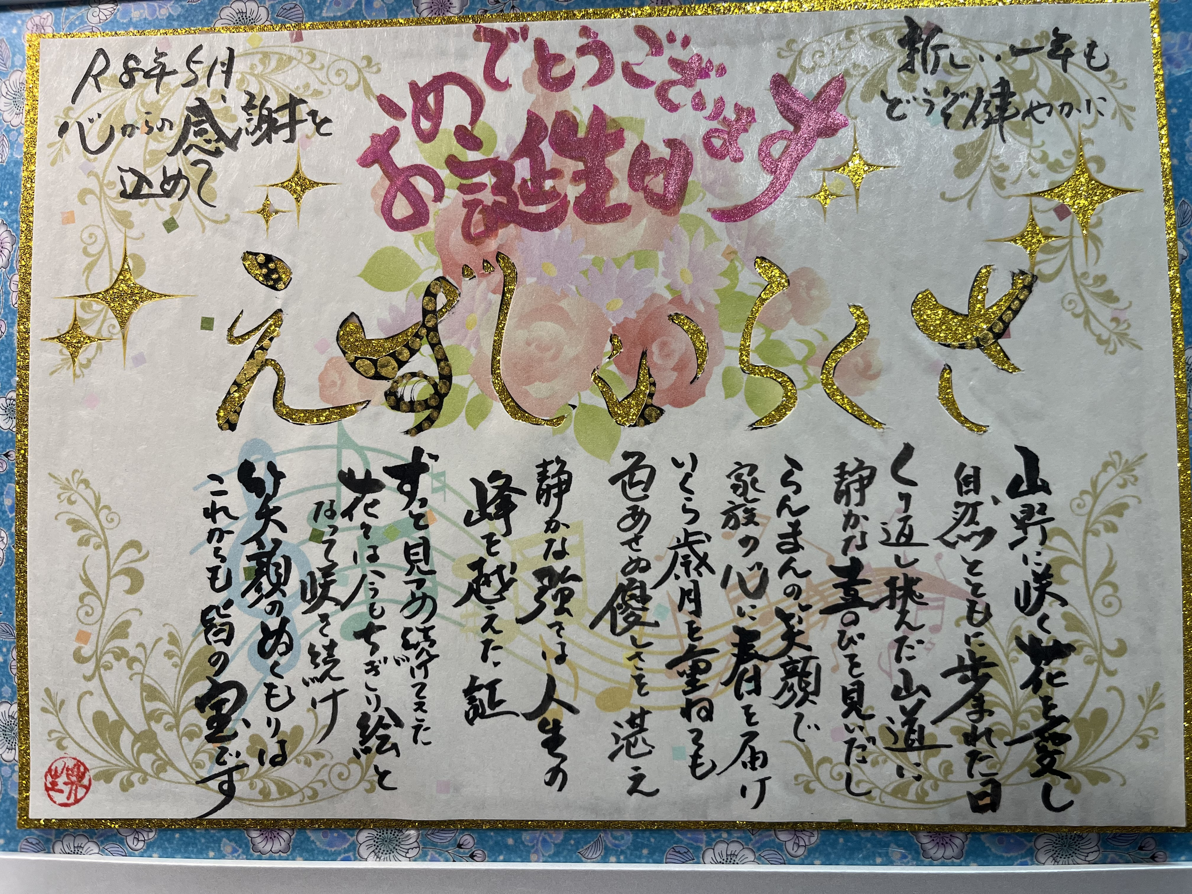 誕生日のプレゼントに