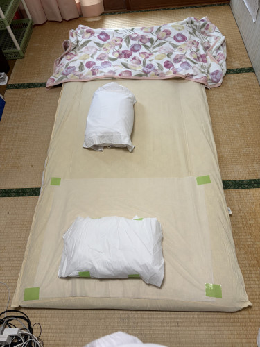 新しい布団を導入さ