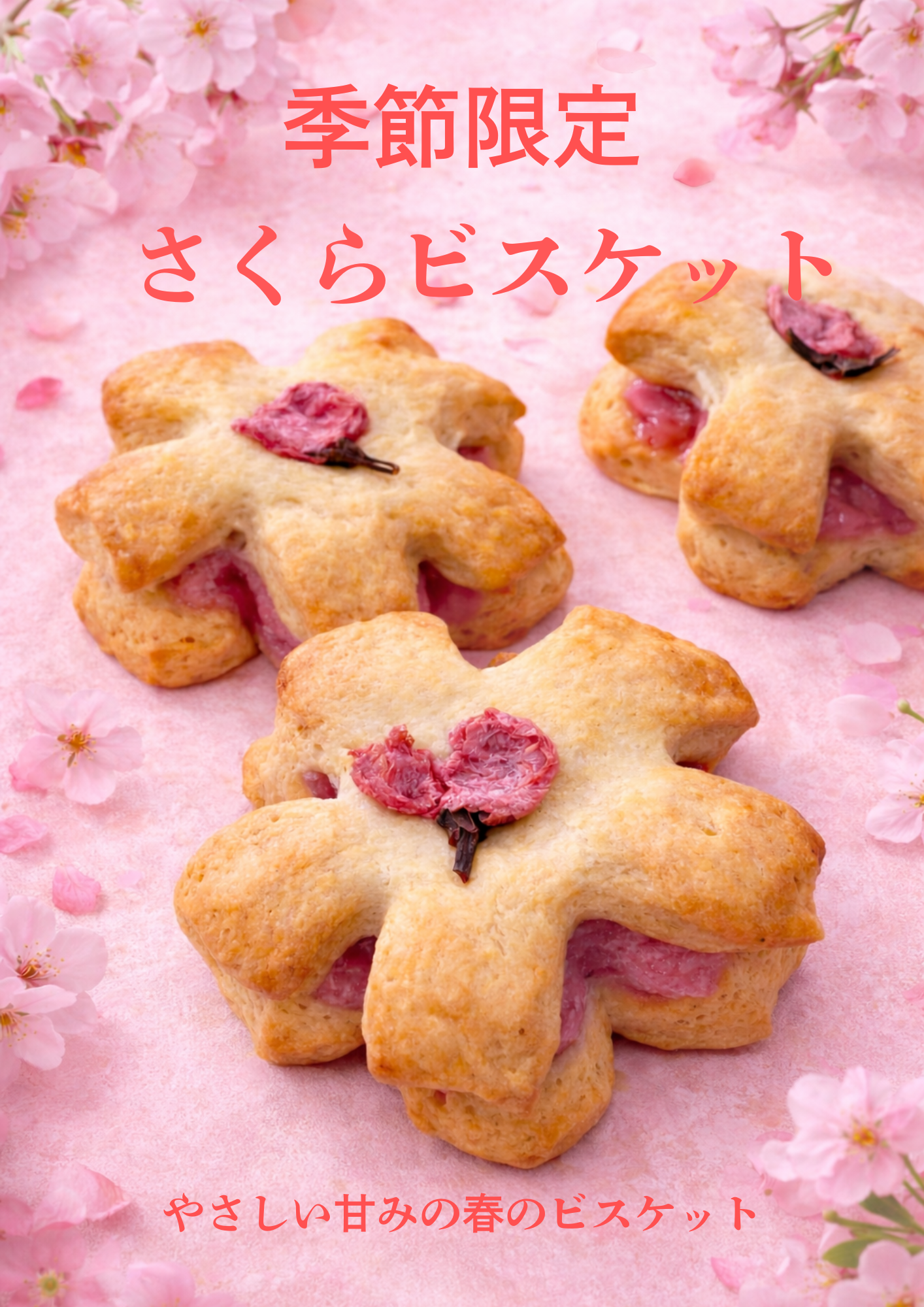 【季節限定】さくらビスケット
