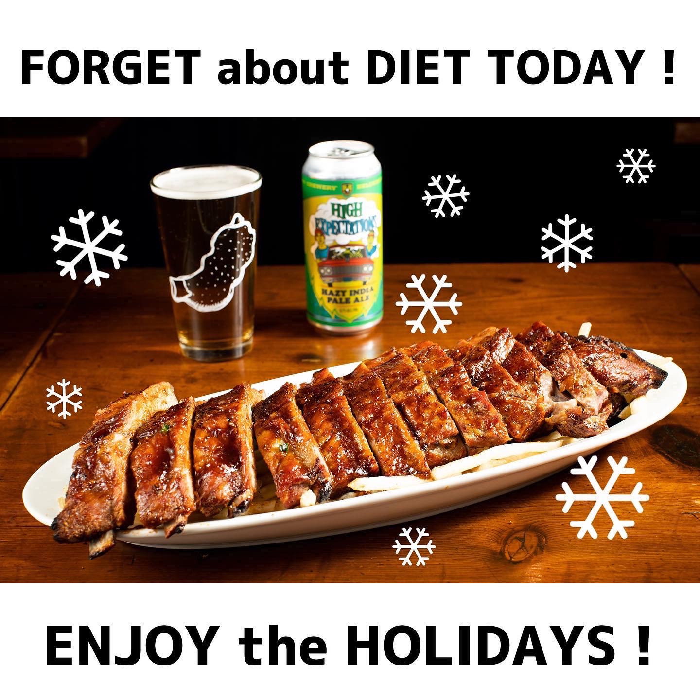 【FORGET about DIET TODAY ! ENJOY the HOLIDAYS !】