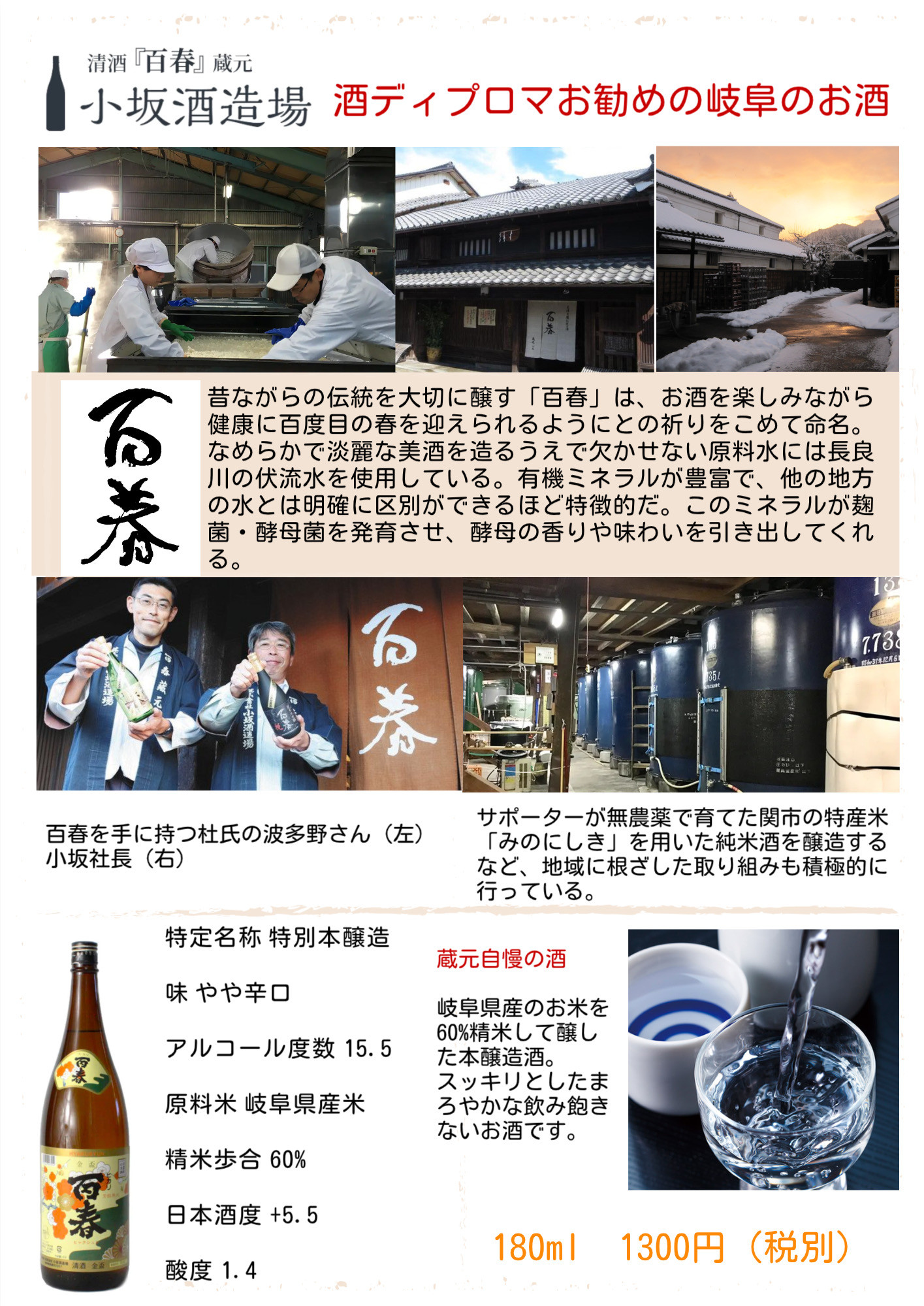 酒ディプロマお勧めの岐阜のお酒