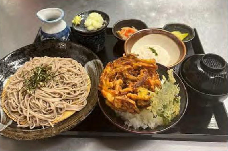 自然薯蕎麦かき揚げ御膳