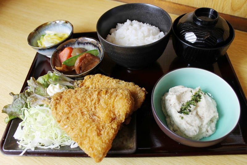 アジフライ御膳（自然薯付き）