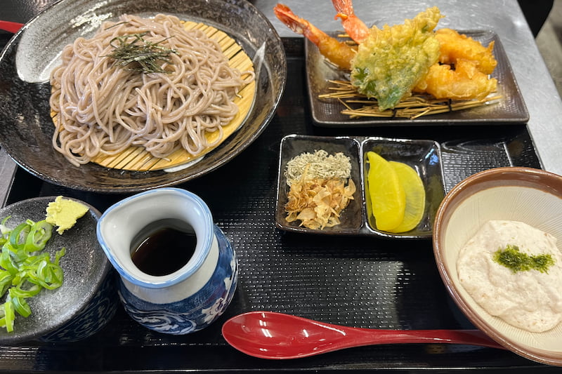 自然薯海老天蕎麦御膳