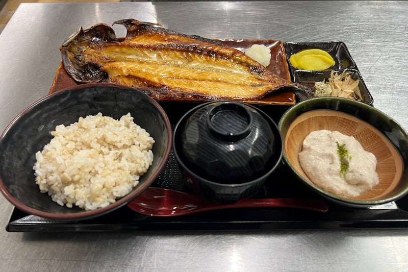 自然薯焼き魚御膳