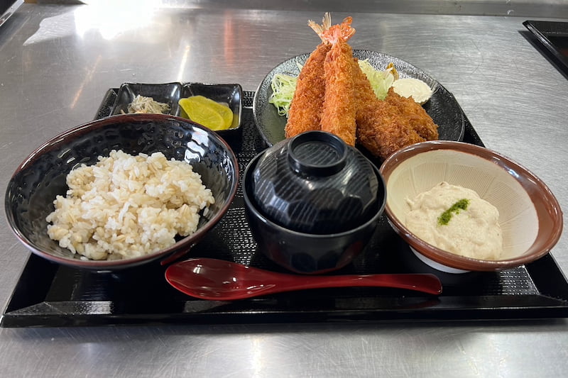 自然薯ミックスフライ御膳