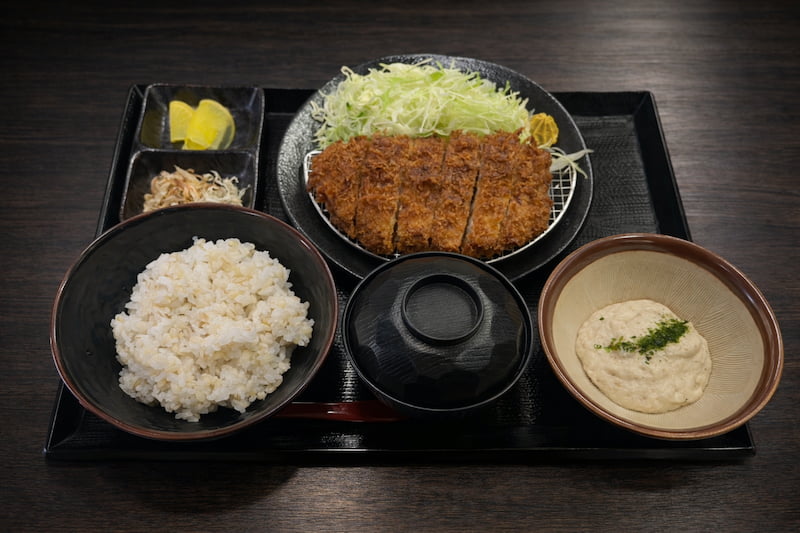 自然薯とんかつ御膳
