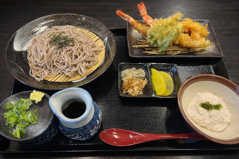 自然薯海老天蕎麦御膳