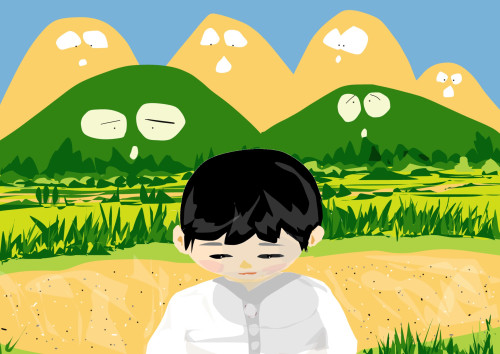魔法の地図と子供達　バック山.jpeg
