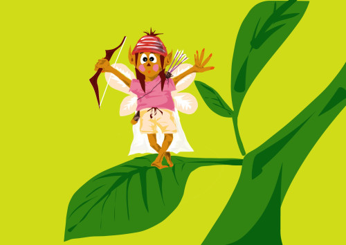 絵本ノ村の妖精のハルちゃんです。