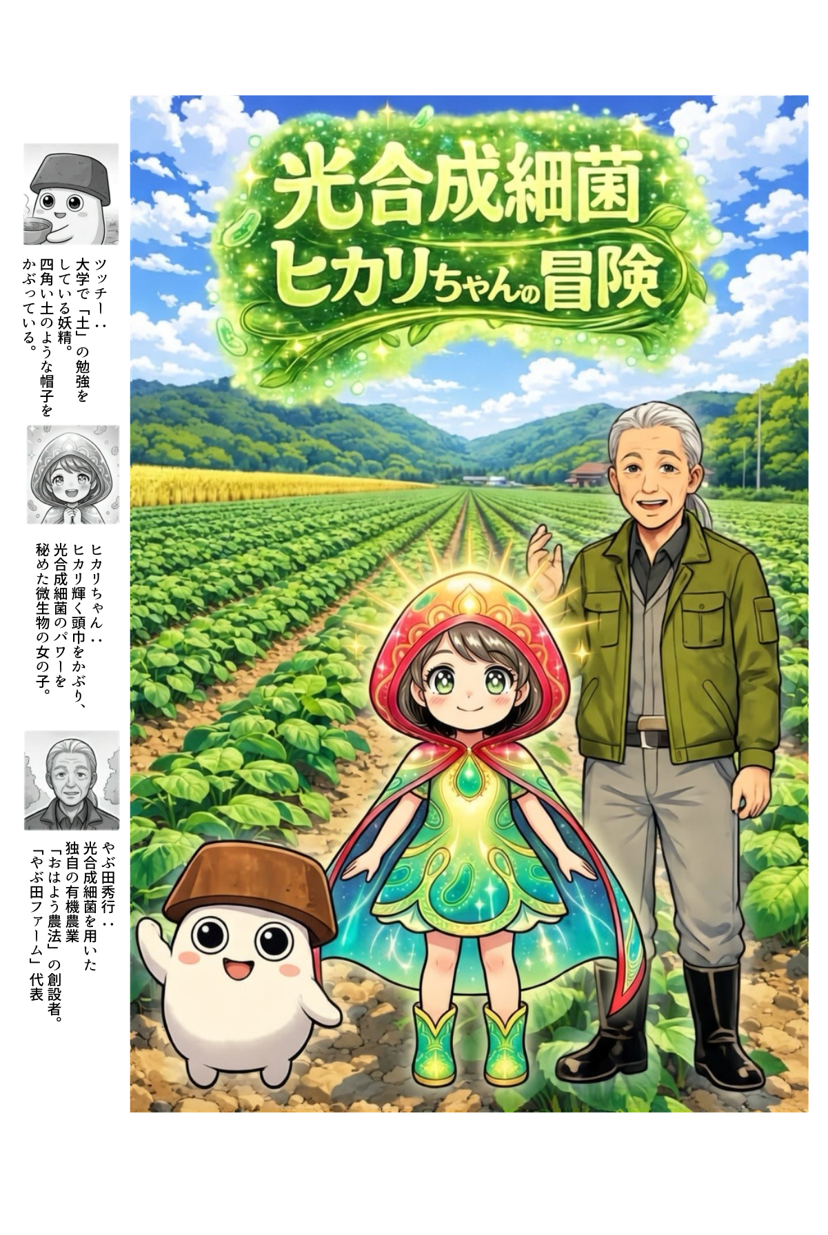 生成AIマンガ「光合成細菌　ヒカリちゃんの冒険」を電子書籍で発行しました！