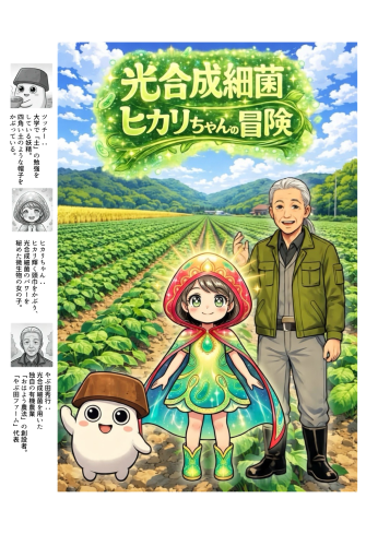 生成AIマンガ「光合成細菌　ヒカリちゃんの冒険」を電子書籍で発行しました！