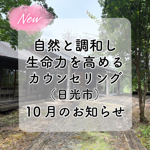 自然と調和するカウンセリング　in日光