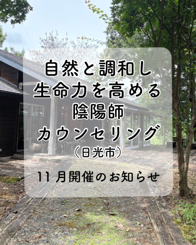 11月の出張カウンセリングの予定