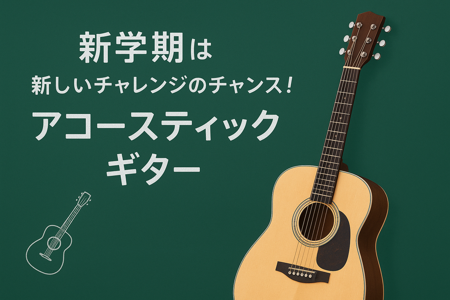 新学期、アコギを始めよう！