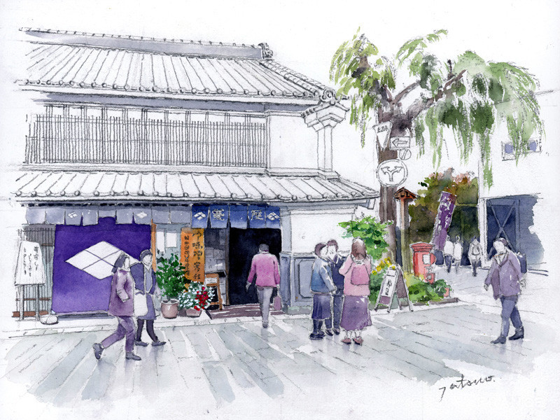 「北国街道上田宿･柳町」  new