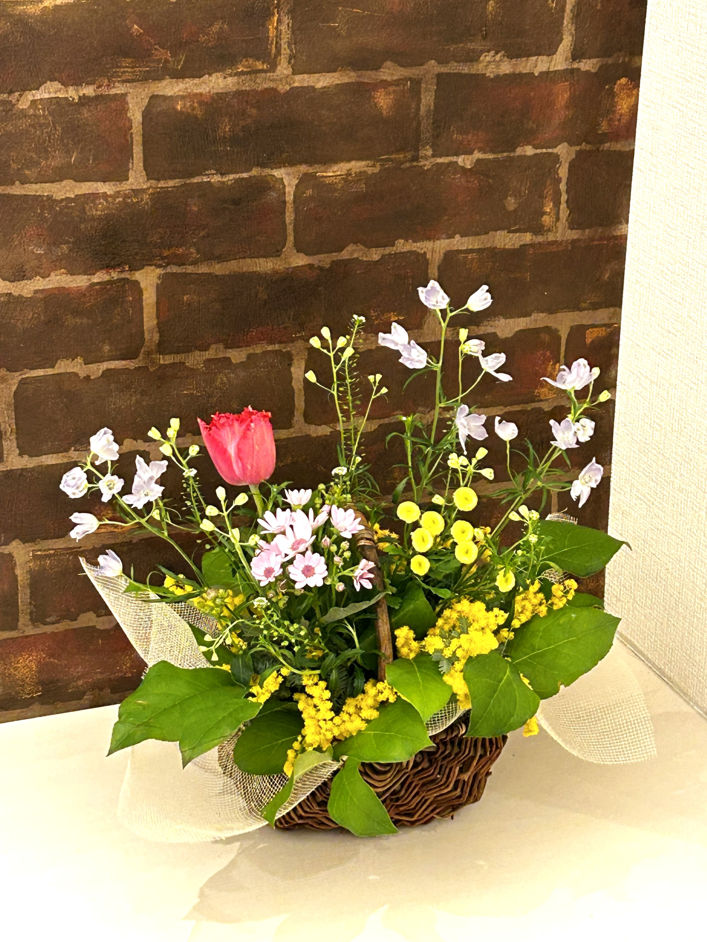 フラワーセラヴィ　ミモザと春の花