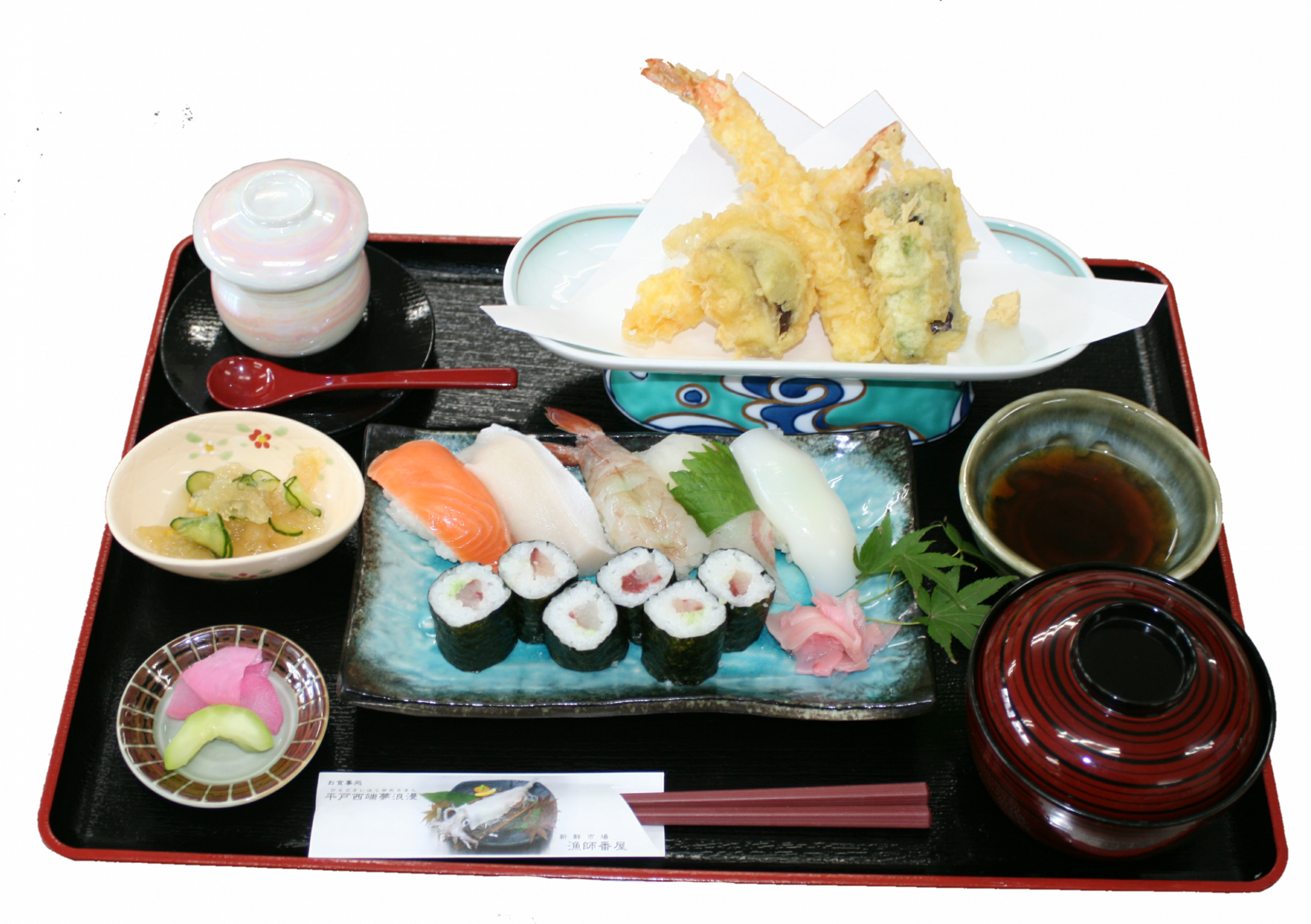 握り寿司と天ぷら盛絶品