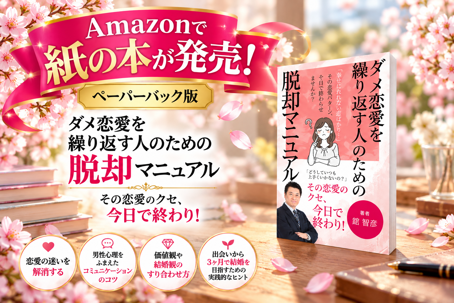 『ダメ恋愛を繰り返す人のための脱却マニュアル』ペーパーバック版がAmazonで発売！