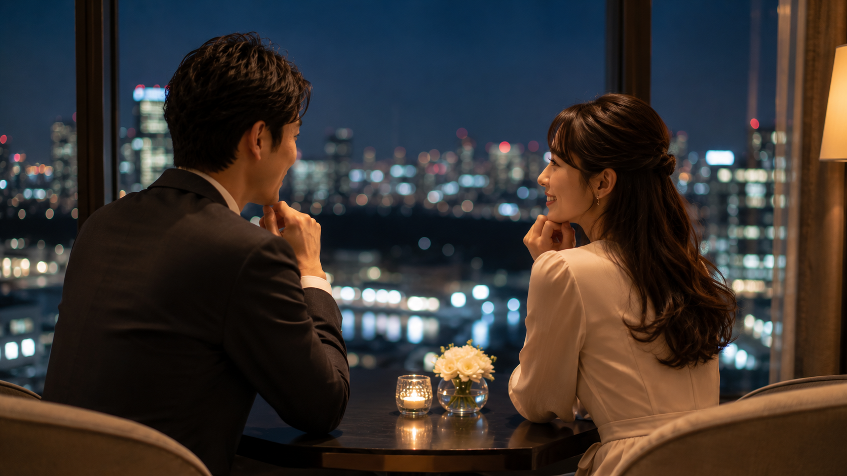 医師・経営者・士業との婚活をイメージするホテルラウンジ