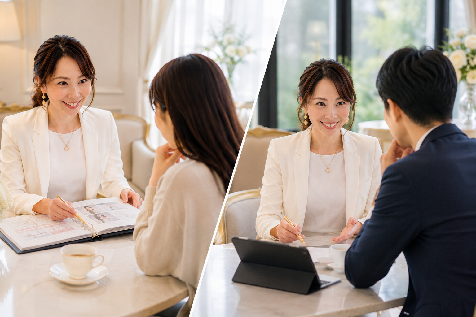 Grace Symphony カウンセラーに相談している男女のイメージ