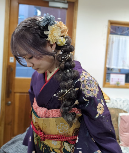 二十歳の集いヘアーセット