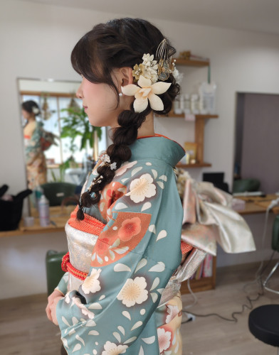 二十歳の集いヘアセット