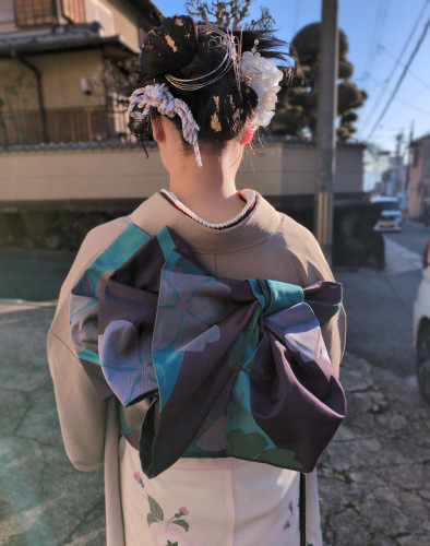 二十歳の集い　リボンヘアー