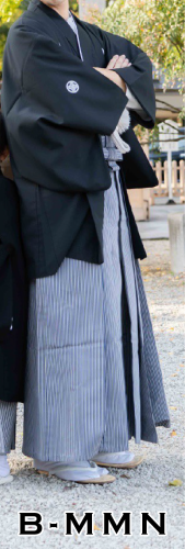 メンズフォーマル　黒紋付袴