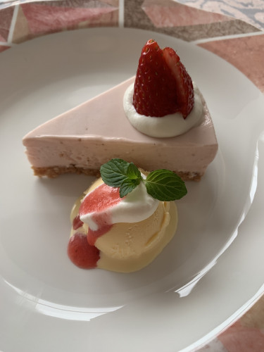 苺のチーズケーキ🍓