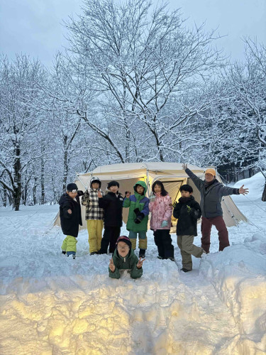 雪中キャンプ最終日