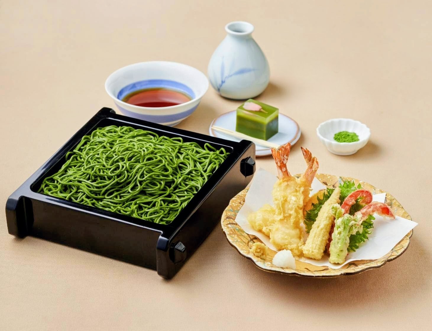 【京都宇治抹茶】茶そば御膳