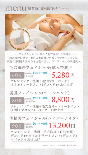 🌿フェイシャル モニター募集のお知らせ🌿