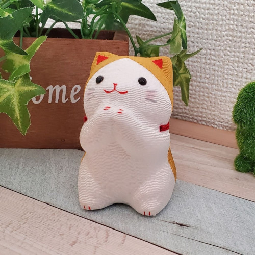 ちりめんのカワイイおねだり猫(茶トラ)