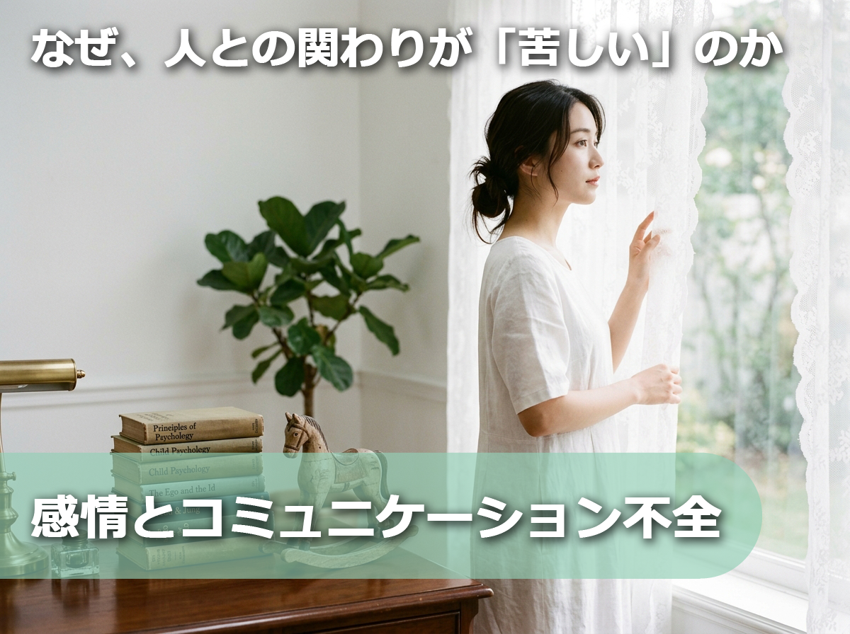 知的な室内で窓の外を眺める女性