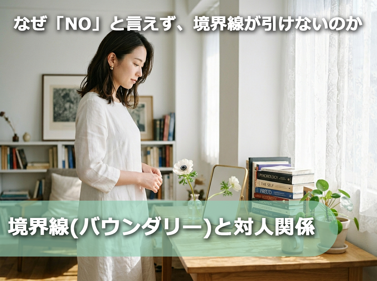 自分を投影する鏡と一輪の花