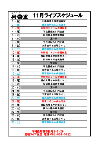 樹里ライブスケジュール　Excel - 2024年11月.jpg